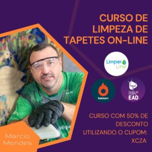 curso de limpeza de tapetes.